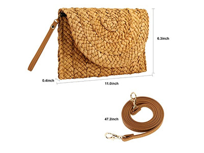Borse di paglia personalizzate Borsa scatola di moda Tote naturale coreano Mini Etnico