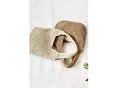 Borsa Estiva Carina Rete da Pesca di Paglia Borse con Perle Finte Pochette Blu Fiore