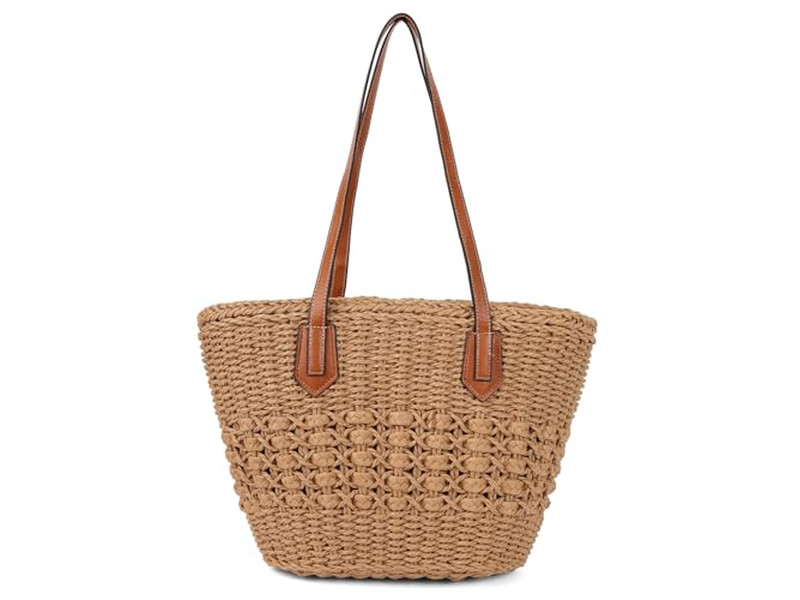 Borsa di Paglia Drammatica Borse Bohémien per Bambini Grande 2 Pezzi