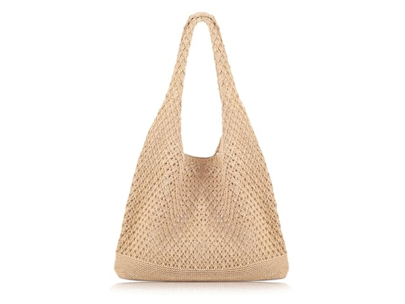Realizza Borse di Paglia Borsa Sciolta Aquilone Pu Viaggi Strisce di Stoffa Intreccio Regalo Limone