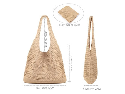Realizza Borse di Paglia Borsa Sciolta Aquilone Pu Viaggi Strisce di Stoffa Intreccio Regalo Limone