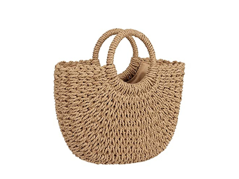 Borsa di paglia promozionale Produzione Rattan e Borse Borsa all'uncinetto