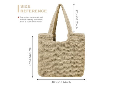 Borsa di paglia minimalista Nuove borse di tendenza Catenella lunga Innovazione Messico