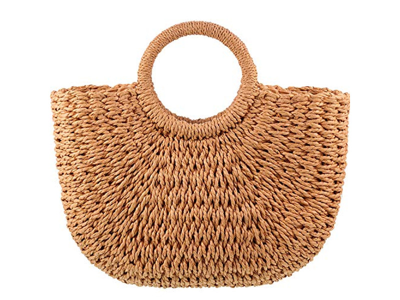 Borsa di Paglia Marocchina Morrocan Natrual Borse Naturali Oversize in PP Intrecciato