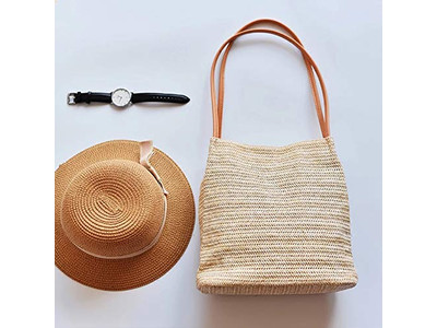 Borsa di Paglia Naturale Zucca di Plastica Arcobaleno Rotonda Borsetta Piccola in Alga Marina 1 Pezzo