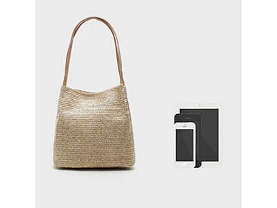 Borsa di Paglia Naturale Zucca di Plastica Arcobaleno Rotonda Borsetta Piccola in Alga Marina 1 Pezzo