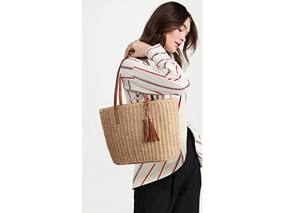 Borsa di Paglia Sorriso Tracolla 1 MOQ Vuota Marrone Artigianato Verde Stampa India Retro Donne