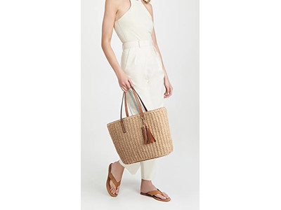 Borsa di Paglia Sorriso Tracolla 1 MOQ Vuota Marrone Artigianato Verde Stampa India Retro Donne