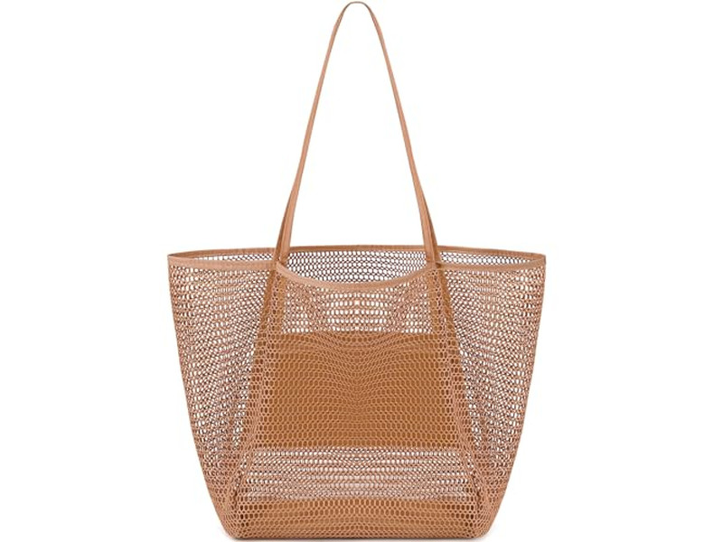 Borsa di Paglia 1 Pezzo Moq per Bambini con Frange di Tela Fodera Perle Nastro