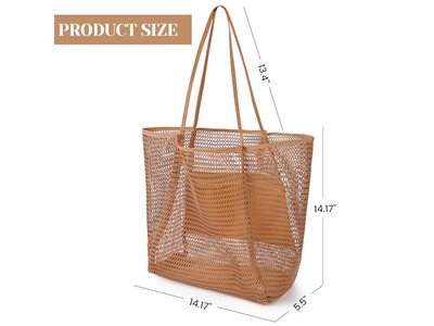 Borsa di Paglia 1 Pezzo Moq per Bambini con Frange di Tela Fodera Perle Nastro