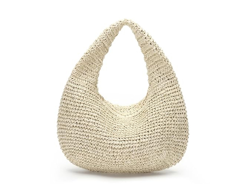 Borsa di Paglia Trend Bambù Cerchio Borse Etniche Francesi Donna Frange Personalizzate Secchio