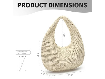 Borsa di Paglia Trend Bambù Cerchio Borse Etniche Francesi Donna Frange Personalizzate Secchio
