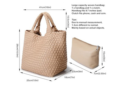 Tote Secchielli di Paglia Borsa Tote con Logo Foderata a Mano