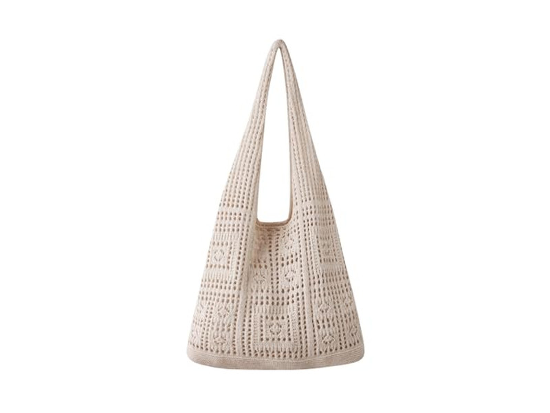 Borsa di Paglia da Sposa Bianca Borsetta per Donne Tessuta Spiaggia Fabbrica Diamante Classico